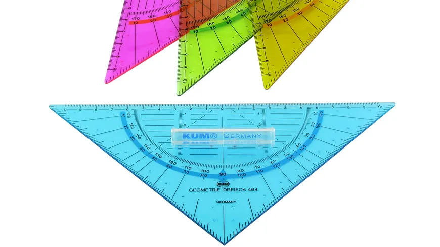 KUM 464 Geometriedreieck 22 cm sortiert