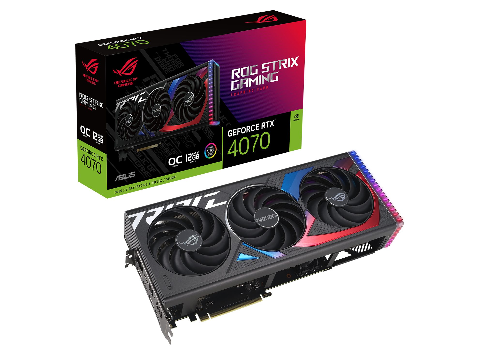 Asus ROG-STRIX-RTX4070-O12G-GAMING Grafikkarte (12 GB, GDDR6X)