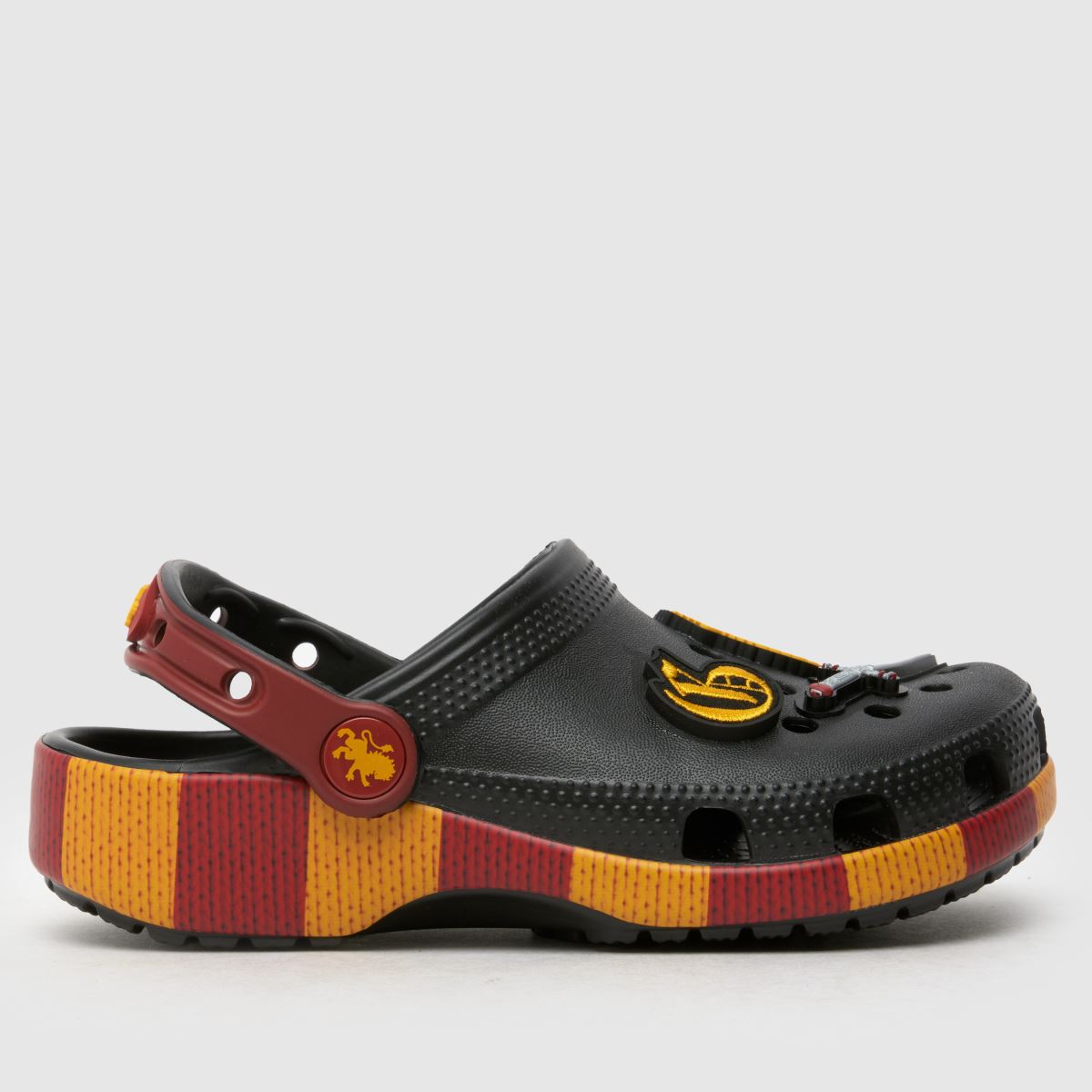 Crocs fekete és piros griffendéles klumpa junior szandál