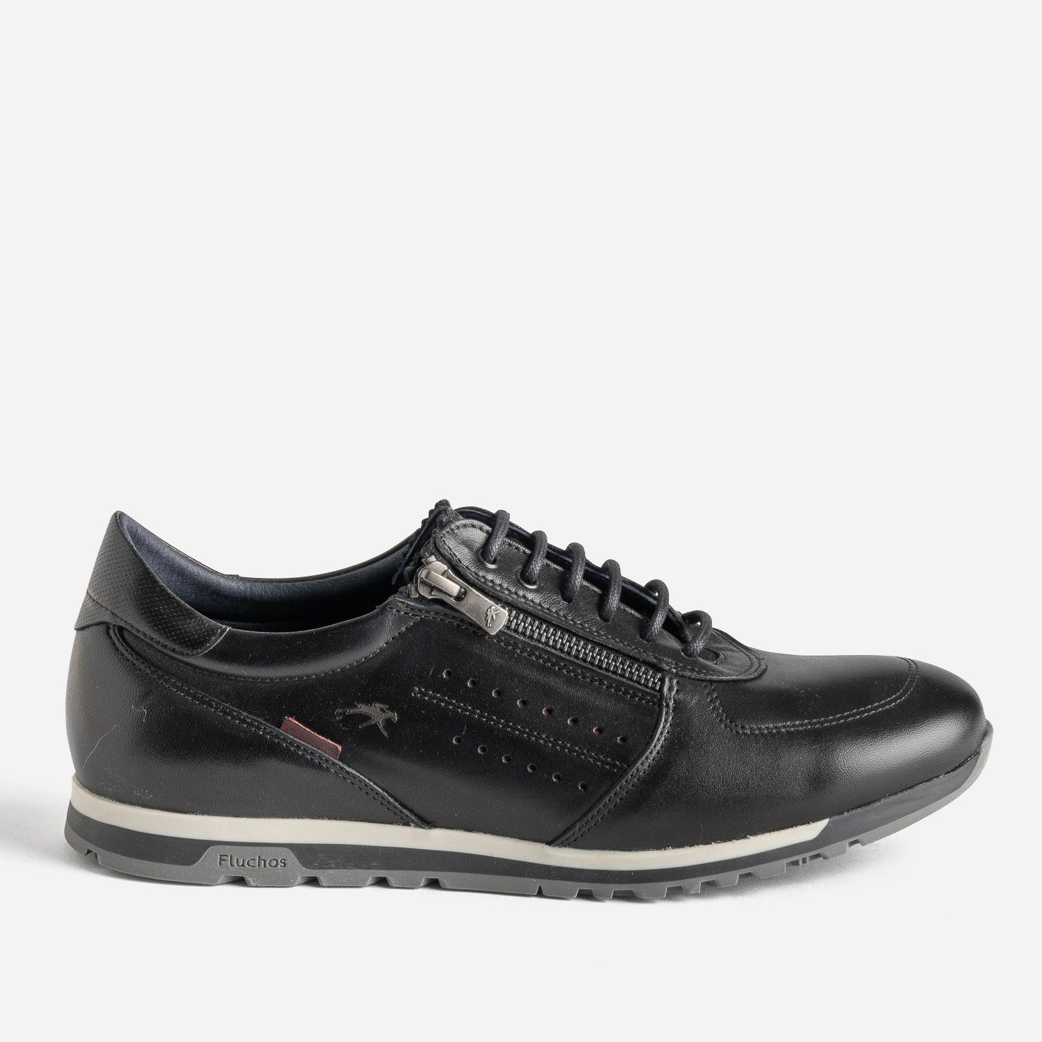 Tennis FLUCHOS noire en cuir