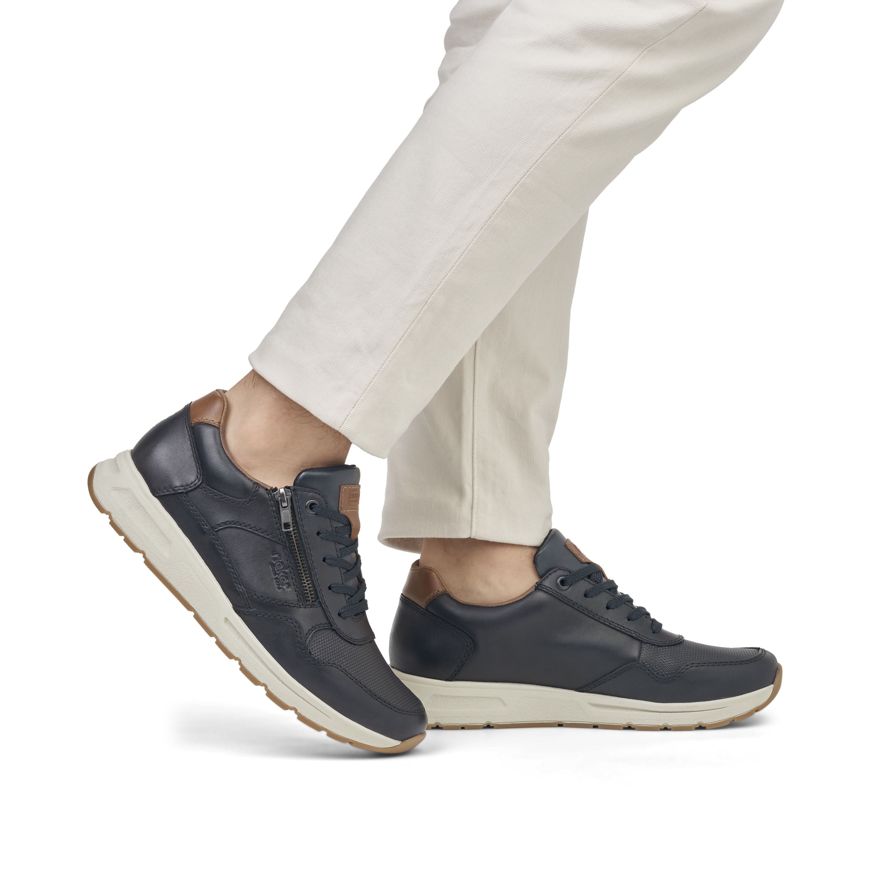 Rieker Herren Sneaker Low stahlblau