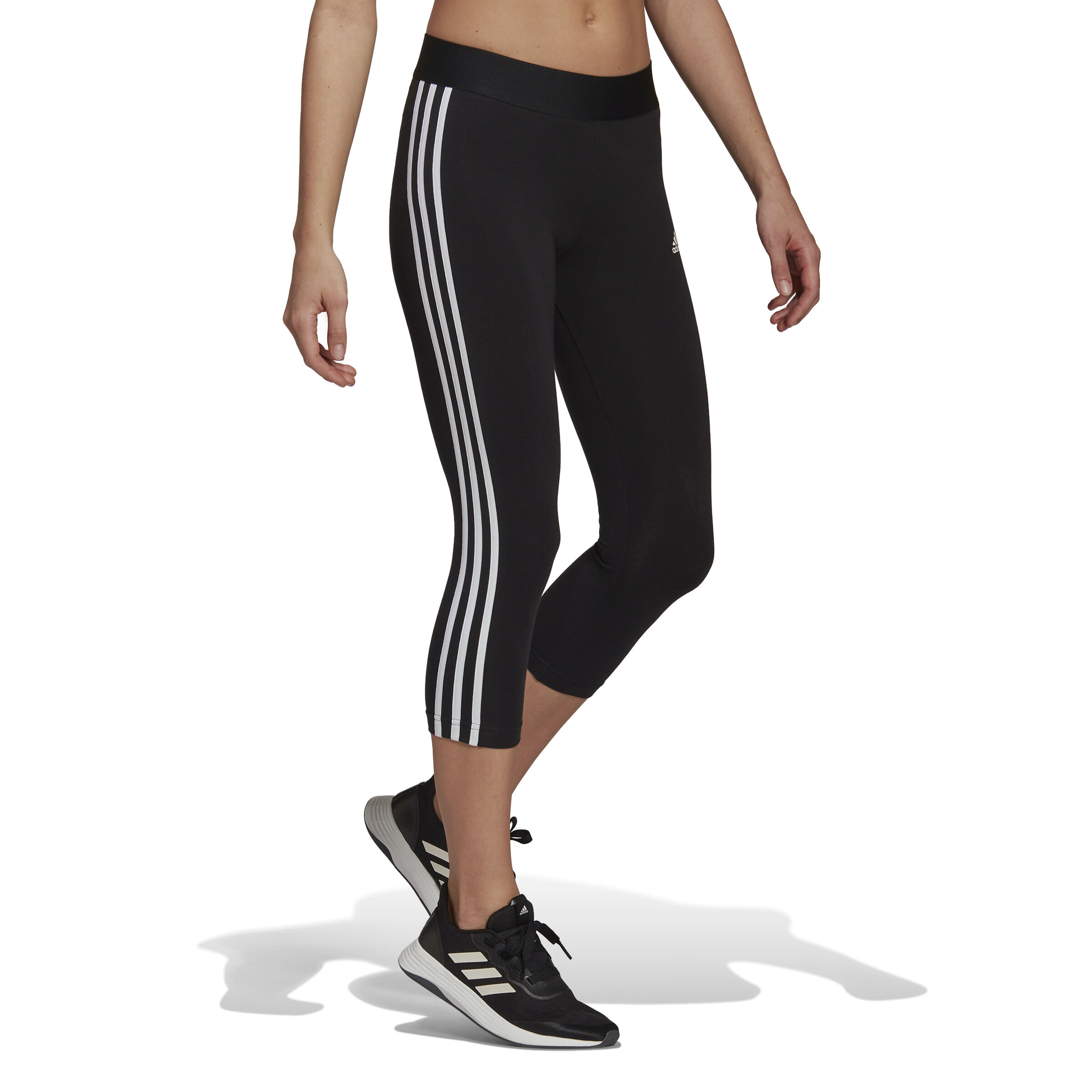 3 Stripes 34 Tight Damen - Schwarz, Weiß