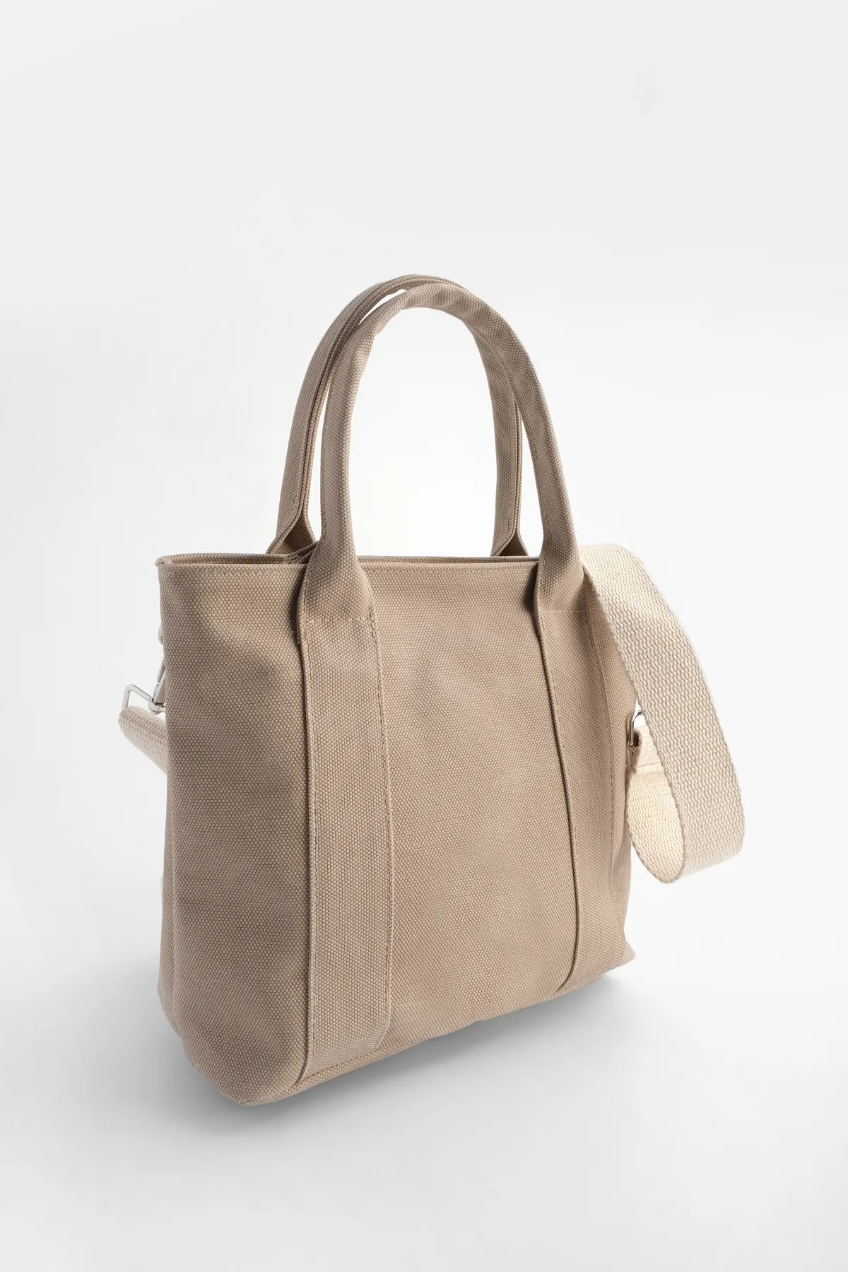 Marjin  Damen Canvas Tragetasche mit Hand-Schultergurt Dixie Beige