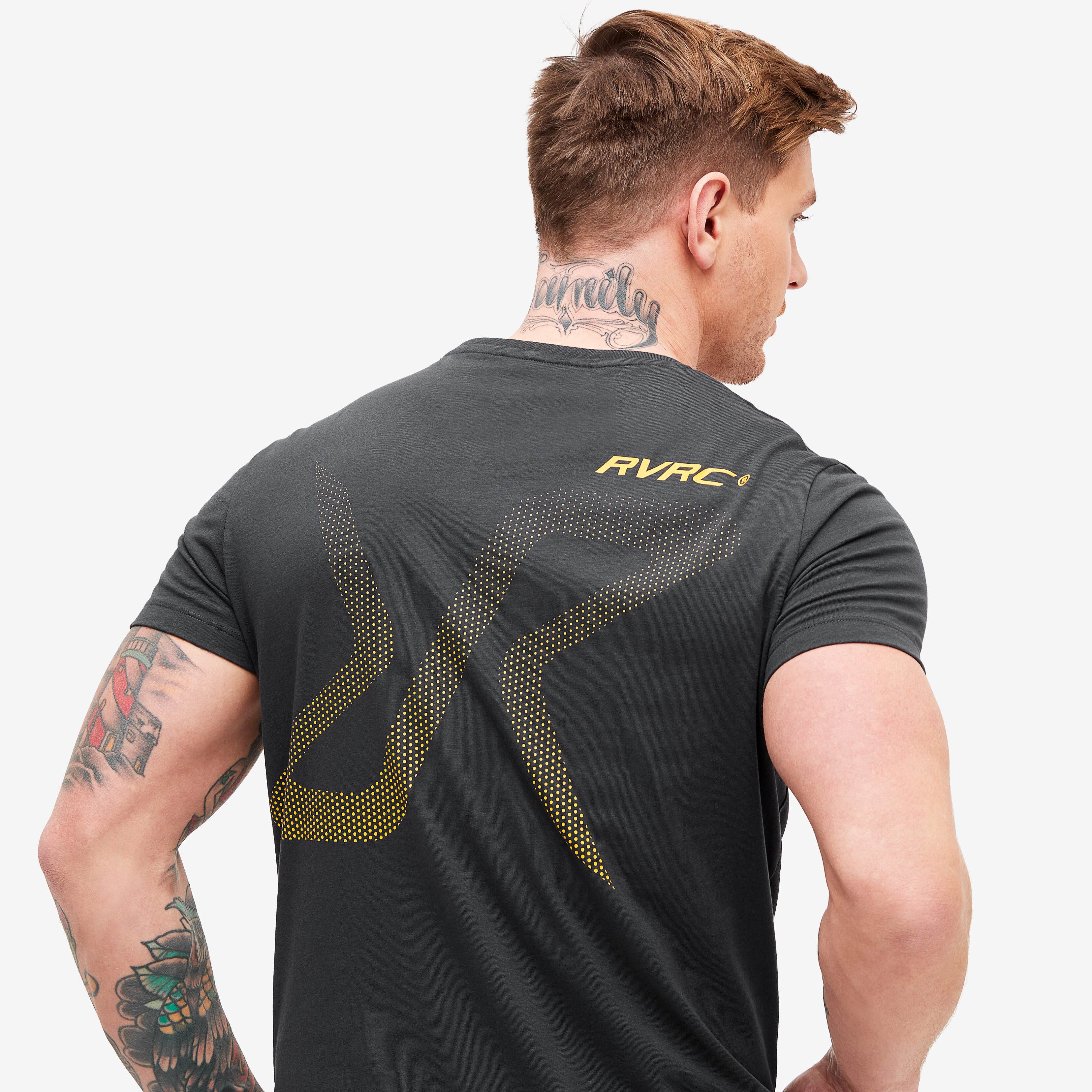 Fat Graphic Tee Homme Obsidian/Lemon Curry
