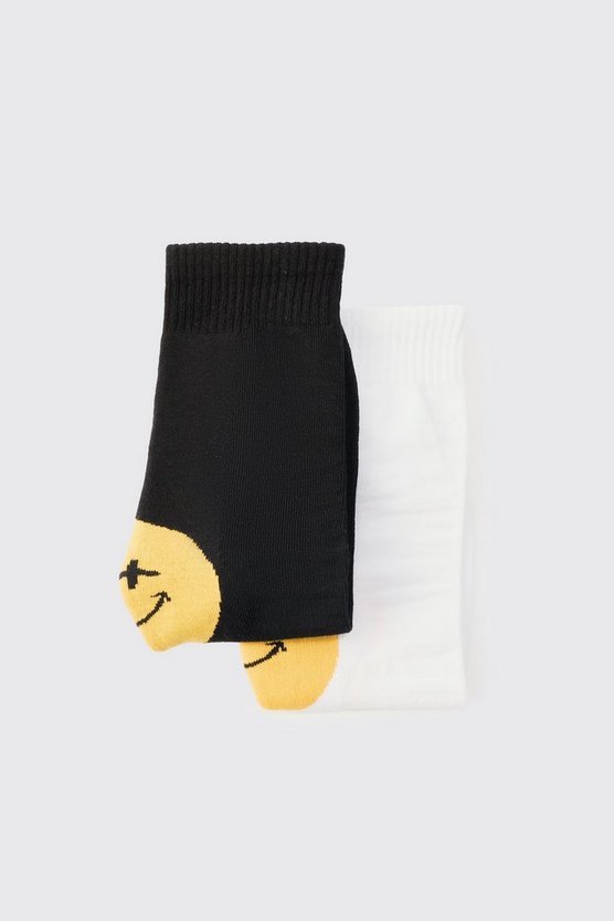 2er-Pack Socken mit Gesichts-Print