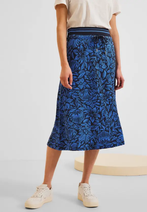 CECIL Midi Jerseyrock mit Print