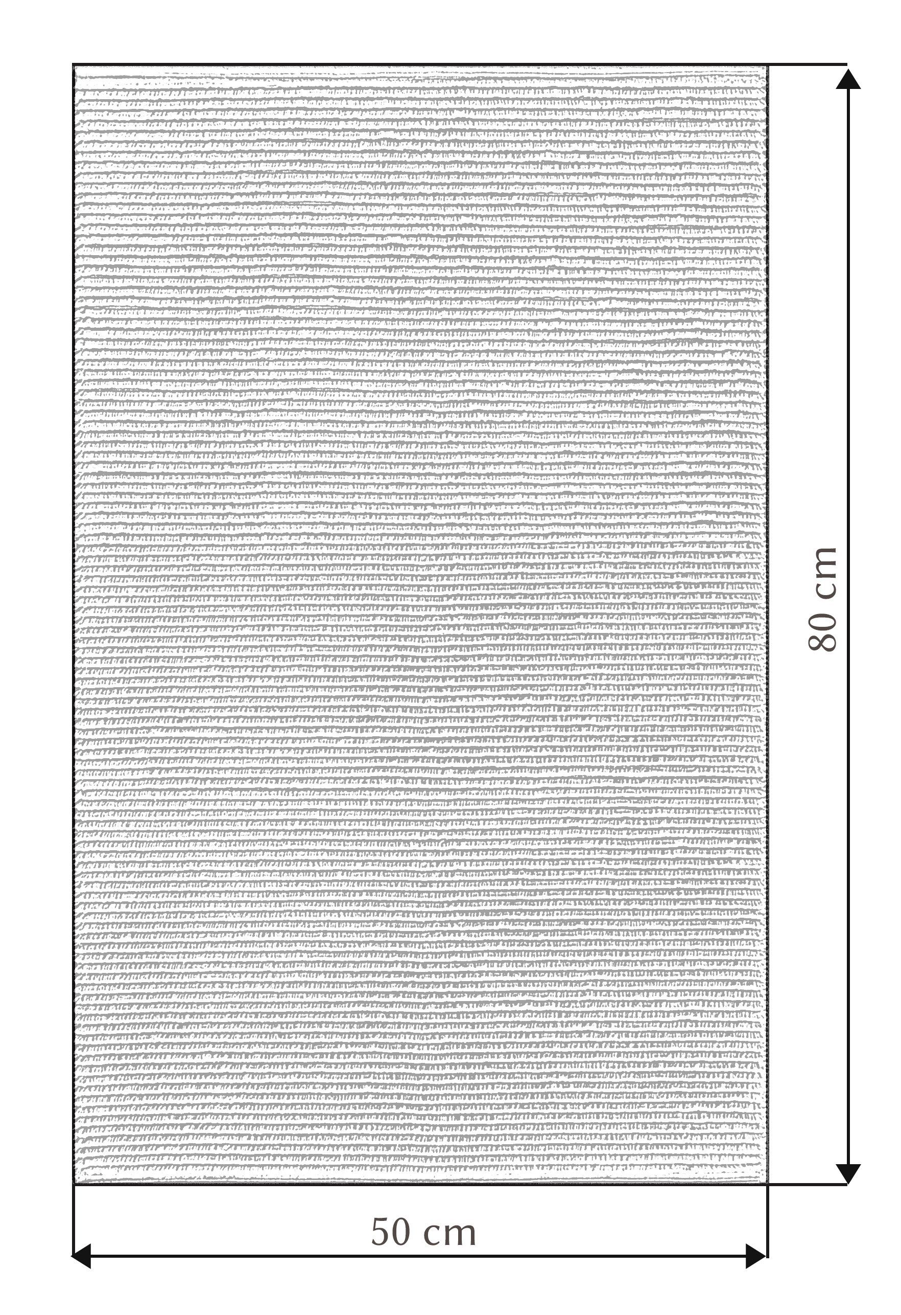 Badematte Chenille Lashuma, Höhe 20 mm, fußbodenheizungsgeeignet, Baumwolle, rechteckig, Weißer Badvorleger saugfähig 50x80 cm