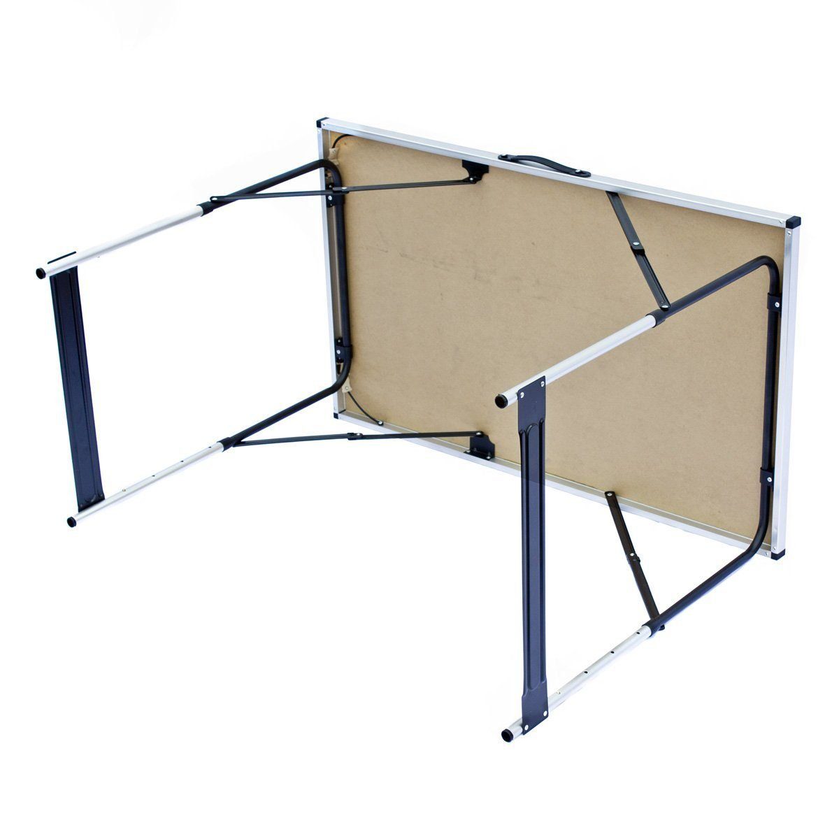 Goods+Gadgets Klapptisch Camping-Tisch Mehrzwecktisch (Markttisch Tapeziertisch), Klappbarer Multifunktionstisch