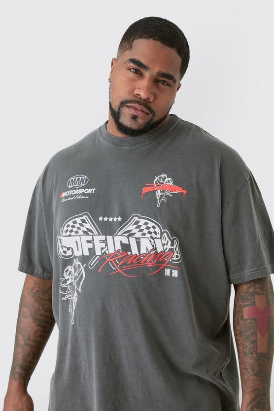 Plus Oversize T-Shirt mit Print