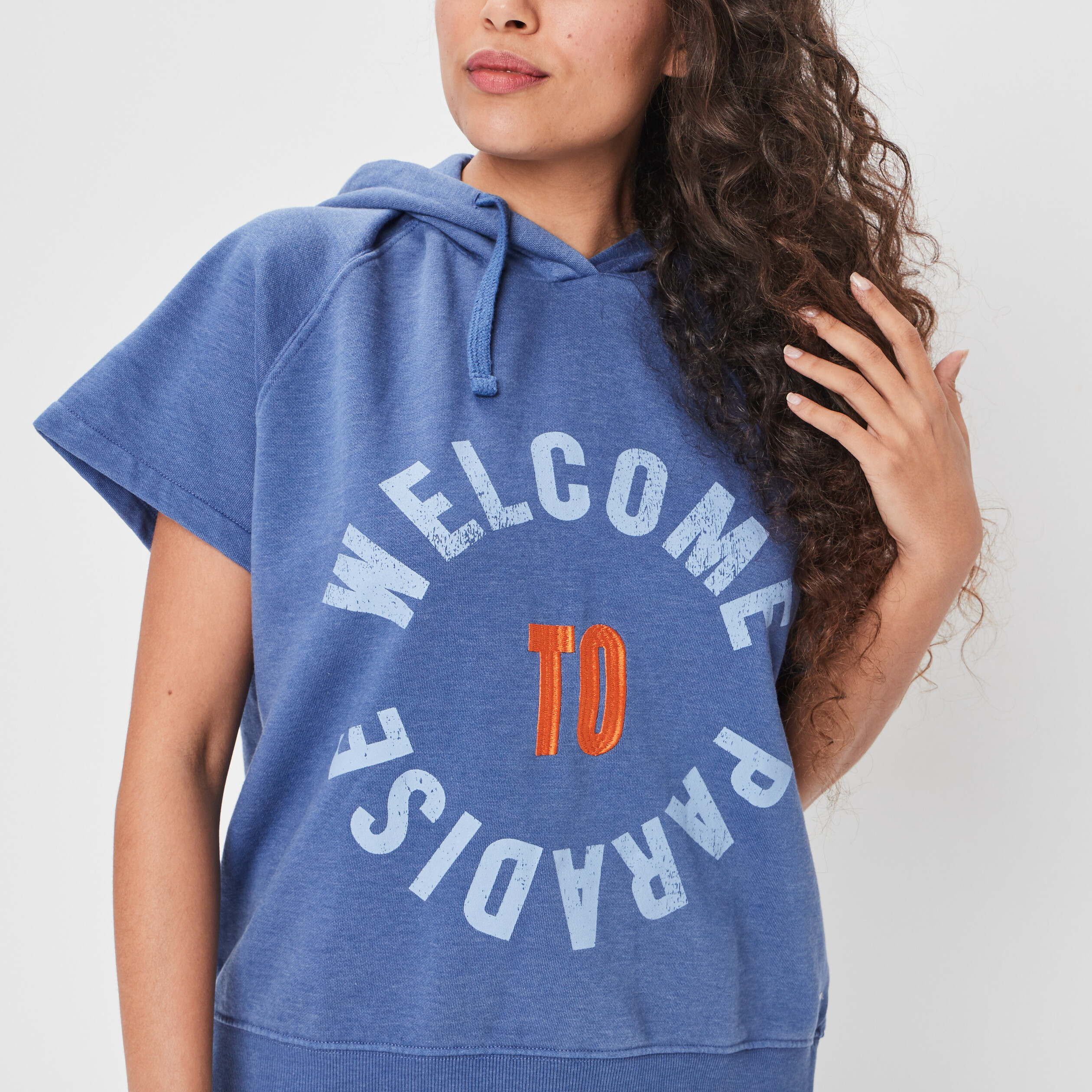 Sweat à capuche hoodie Creeks bleu femme | La Halle