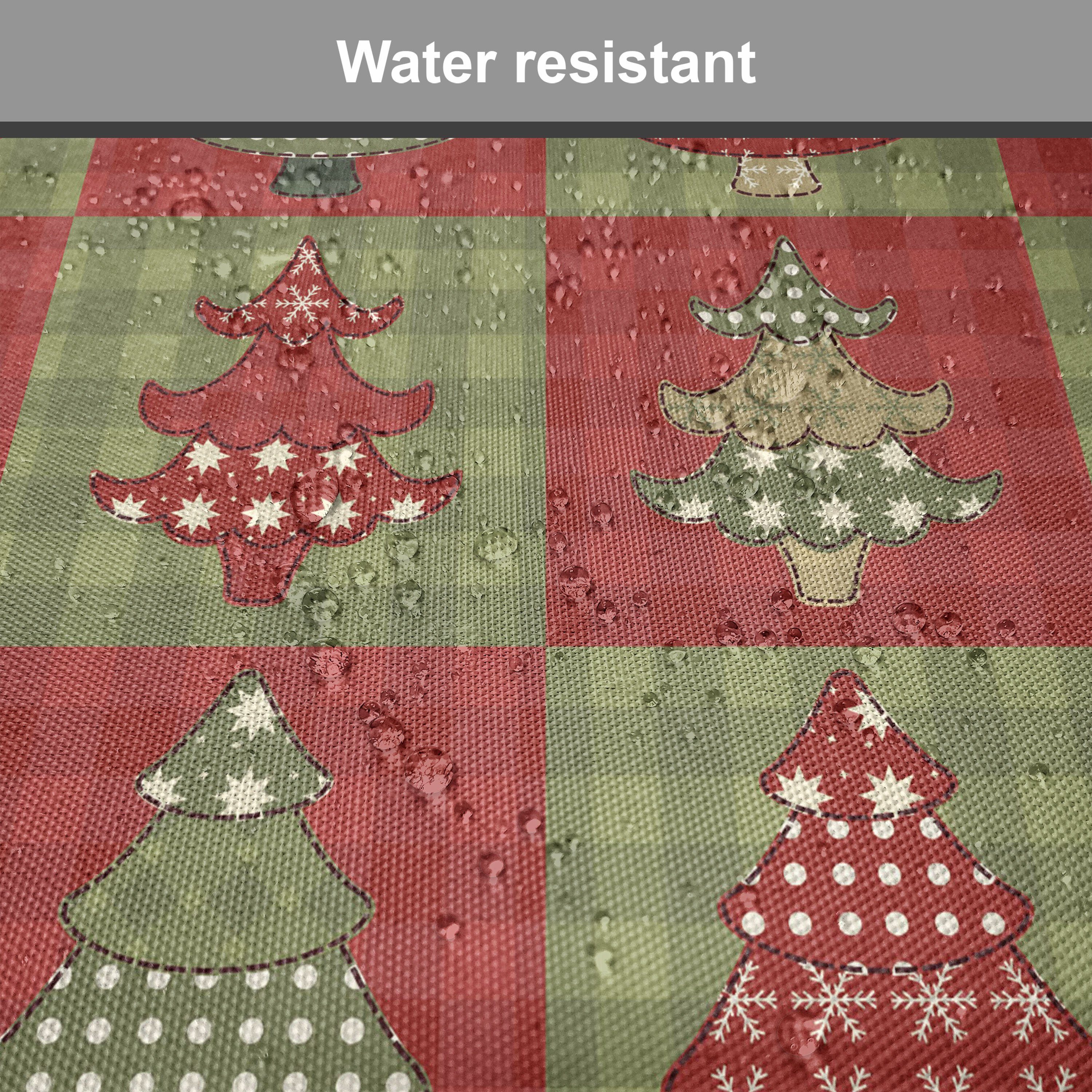 Abakuhaus Stuhlkissen Dekoratives wasserfestes Kissen mit Riemen für Küchensitze, Weihnachten Noel Trees Quilt