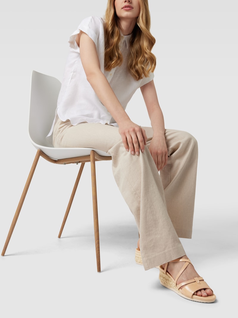 Wedges mit Dornschließe Modell 'ISCHIA CORDA' in beige