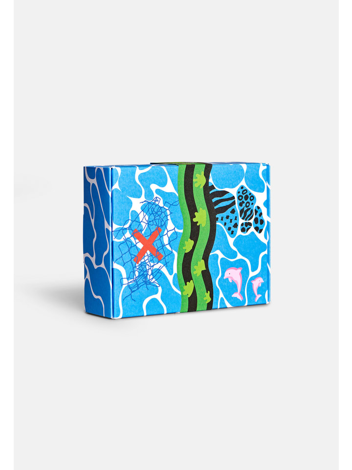 Happy Socks 4 Paar Socken Kids WWF Geschenk Box in Mehrfarbig günstig kaufen