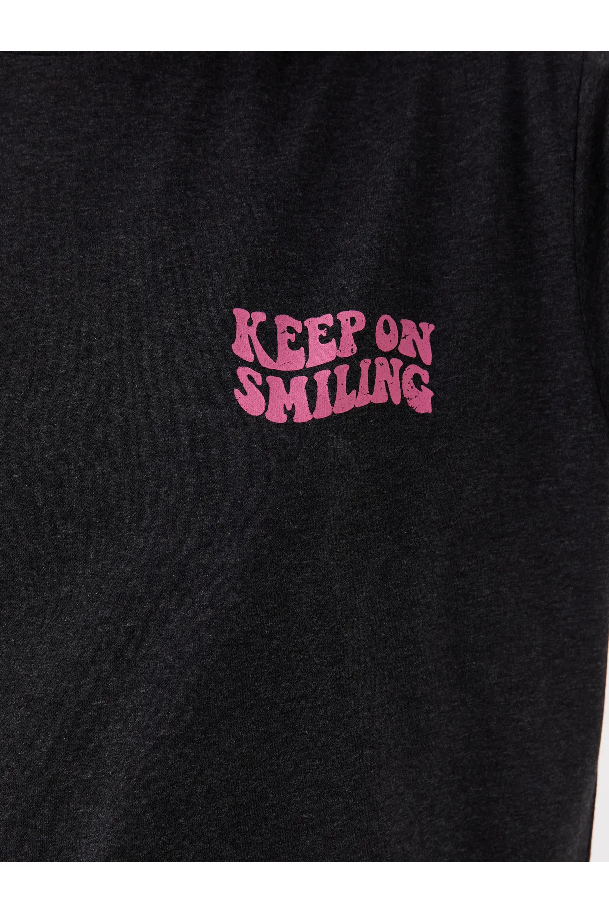 LC Waikiki  Bedrucktes, kurzärmliges Oversize-Damen-T-Shirt mit Rundhalsausschnitt