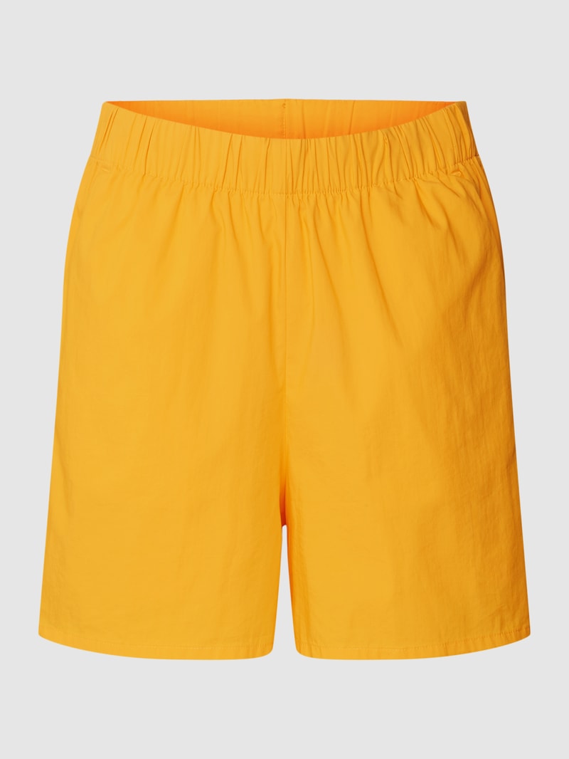 Shorts mit elastischem Bund in orange