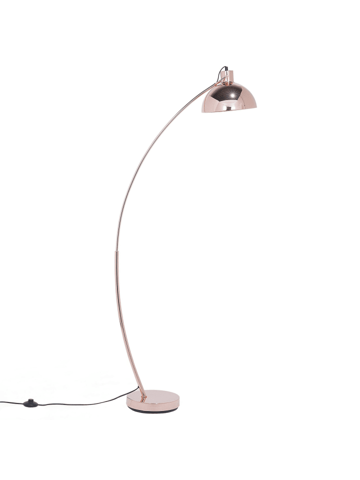 Beliani Stehleuchten DINTEL in Kupfer - (W) 25 x (H) 155 x (L) 25 cm günstig kaufen onesize