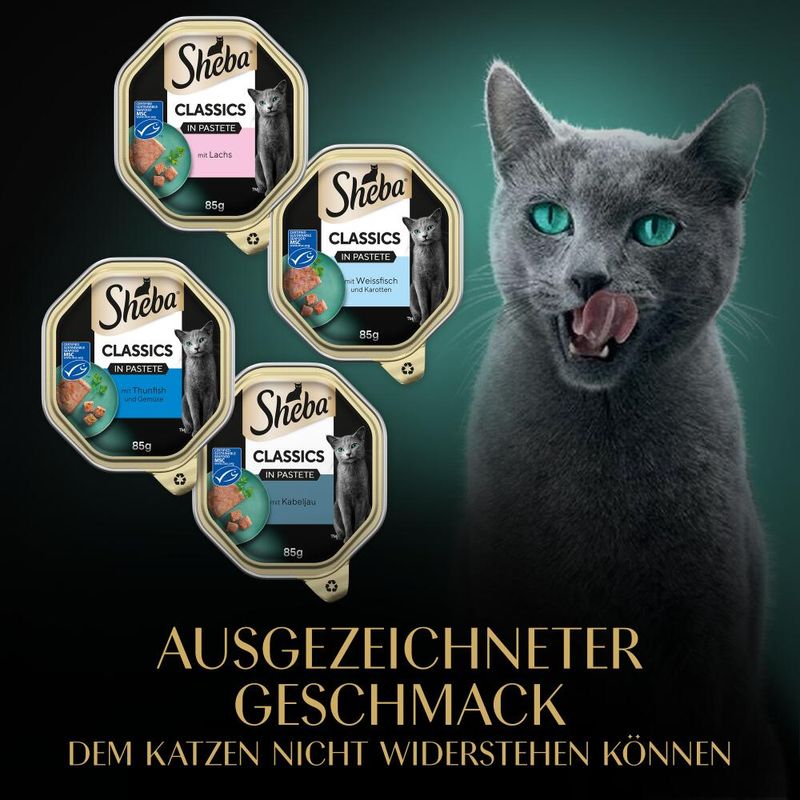 Sparpaket Sheba Varietäten Schälchen 96 x 85 g zu