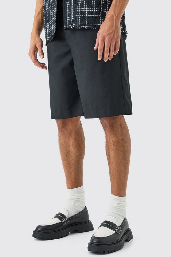 Jorts mit Falten vorne