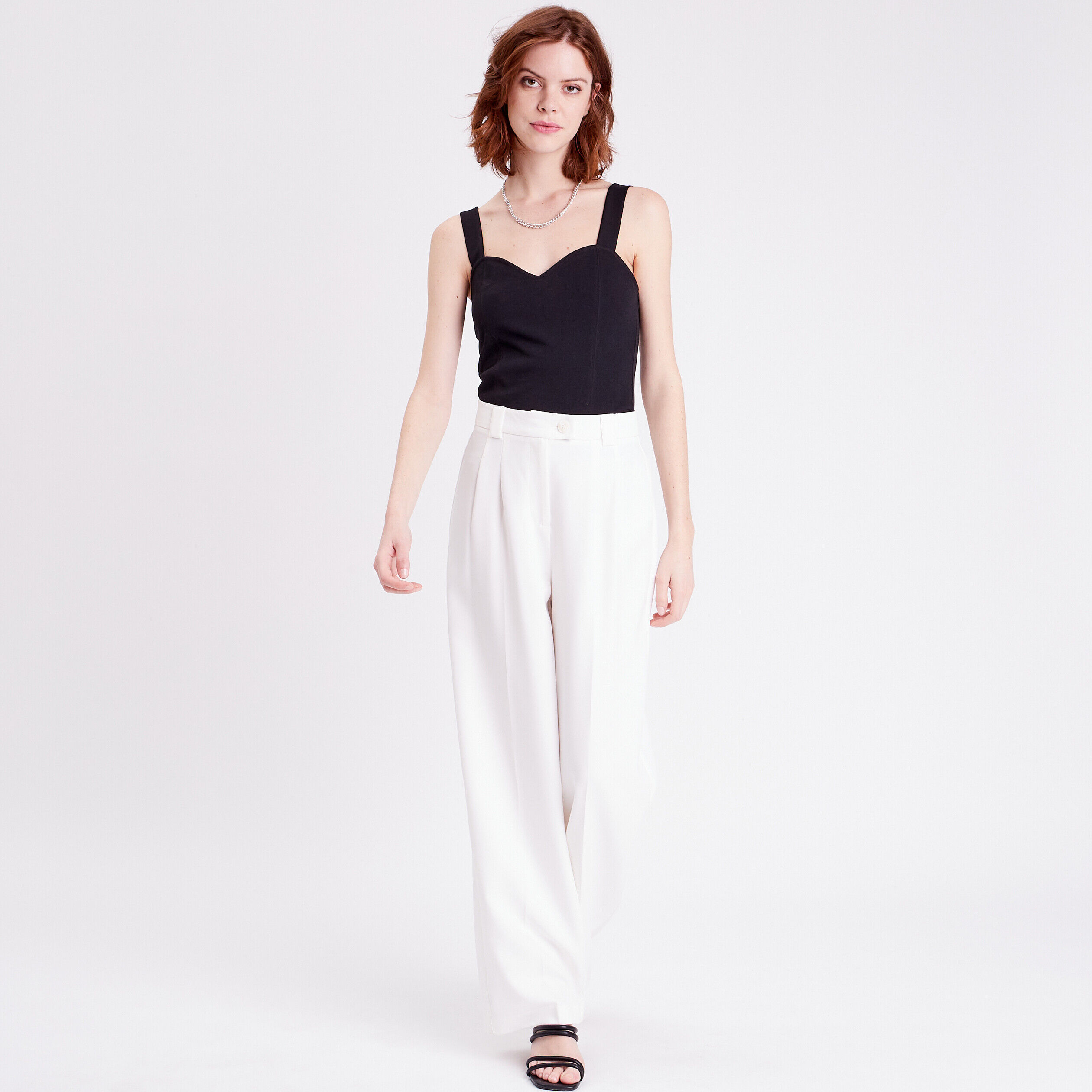 Bustier bretelles larges noir femme | Cache Cache