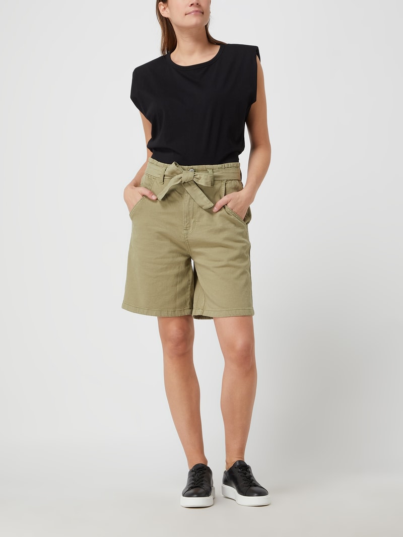 Shorts mit Lyocell-Anteil in khaki