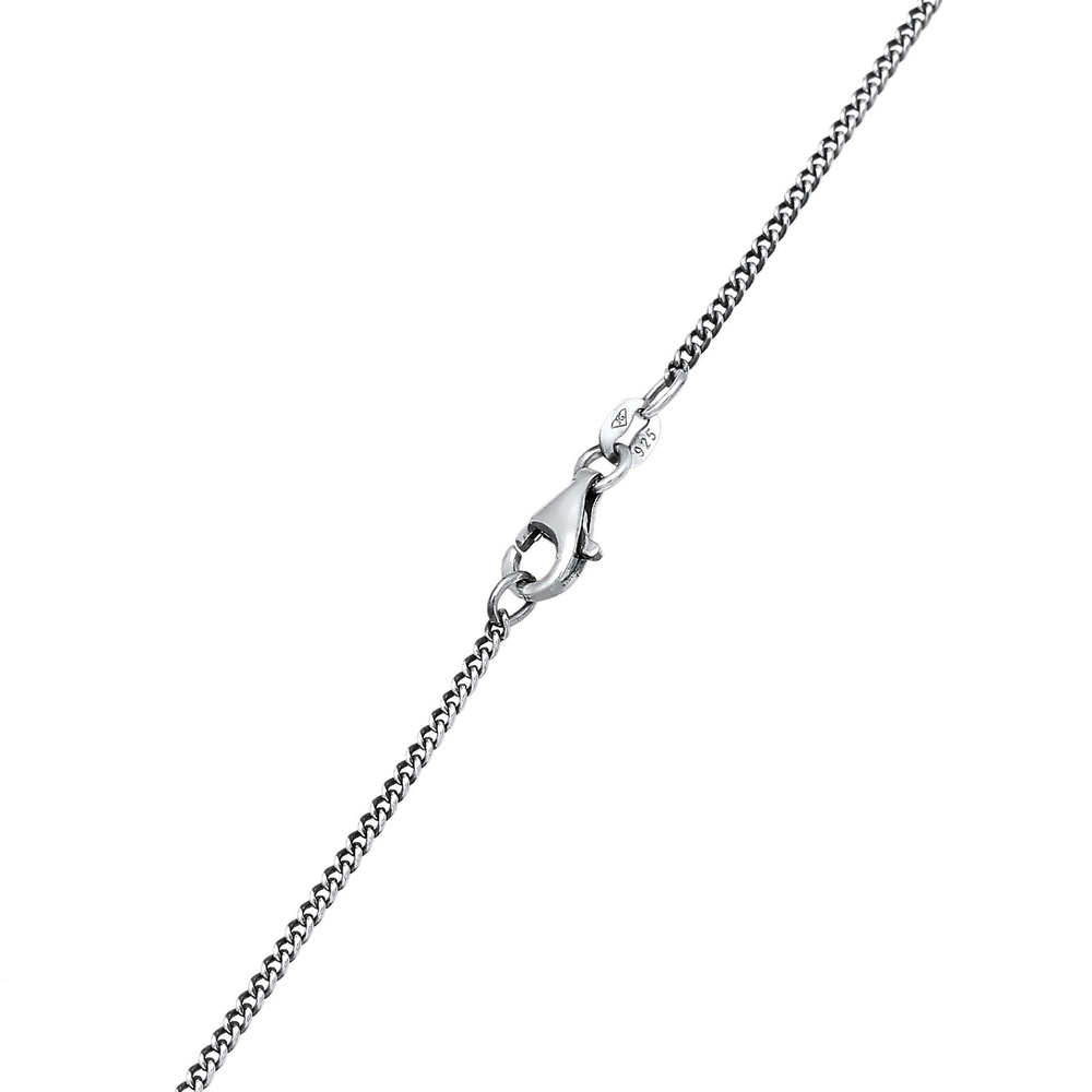 KUZZOI KUZZOI Collier Hommes Pendentif Hexagonal Robuste avec Malachite Vert en Argent S Bijoux