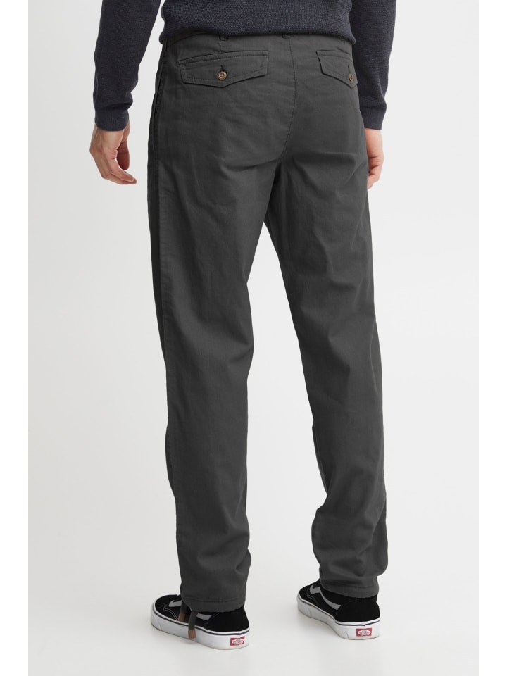 INDICODE Leinenhose IDIves 60017MM lange Hose mit Tunnelzug am Bund in Grau günstig kaufen