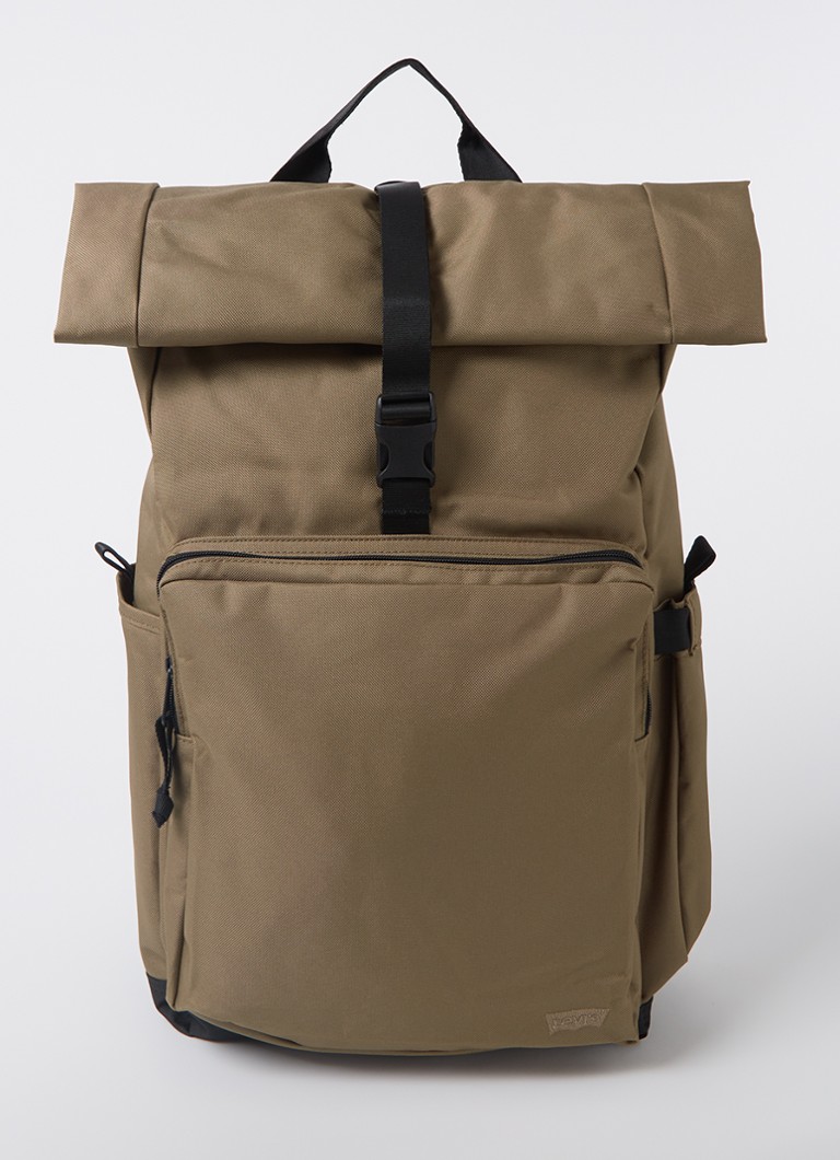 Mochila Levi's com compartimento para laptop de 15 polegadas e logotipo.