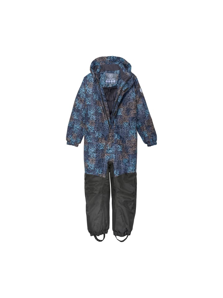 Color Kids Schneeoverall 741089 Schneeanzug mit Kapuze und Fußschlafen in Blau günstig kaufen