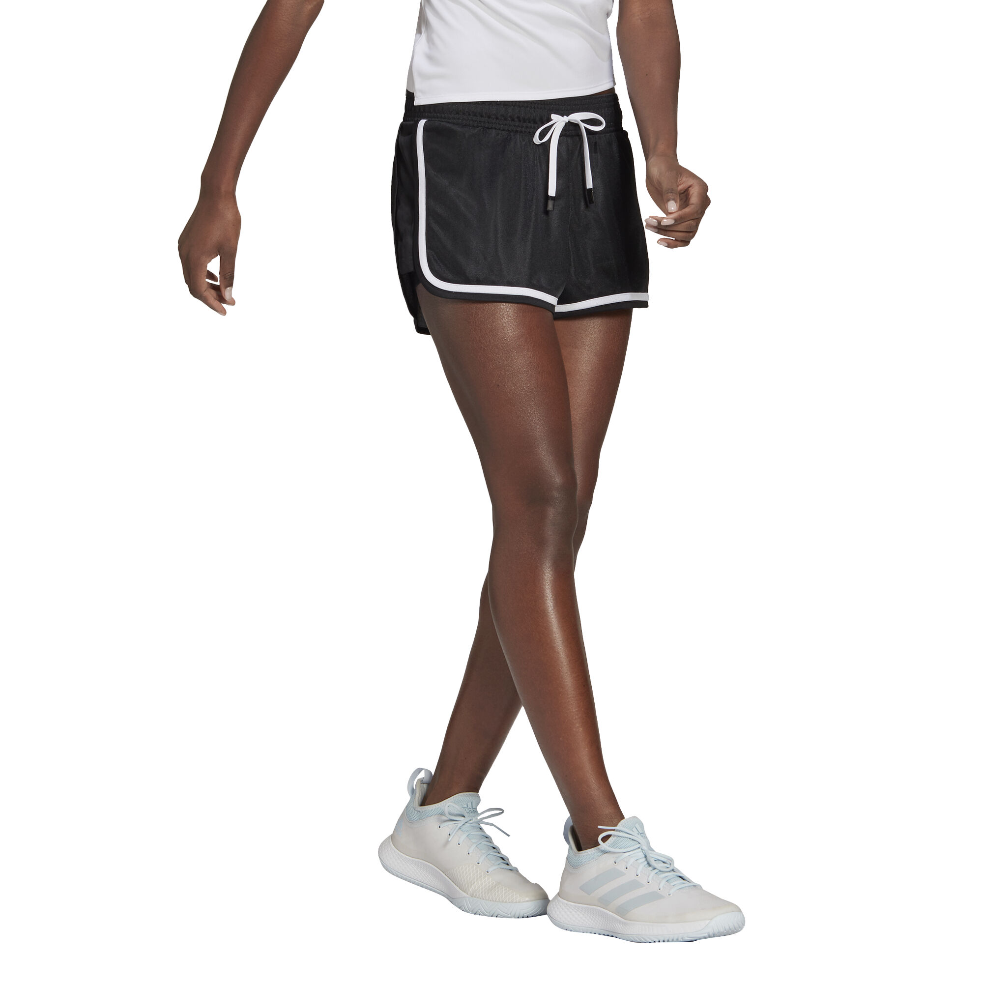 Club Shorts Damen - Schwarz, Weiß