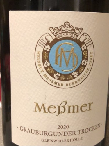 Weingut MeßmerGleisweiler Hölle Grauburgunder 2020