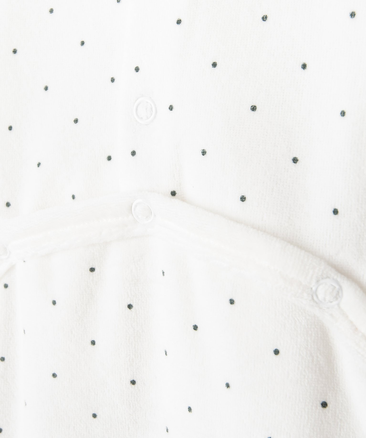 Pyjama en velours à motif lapin bébé fille ecru | GEMO