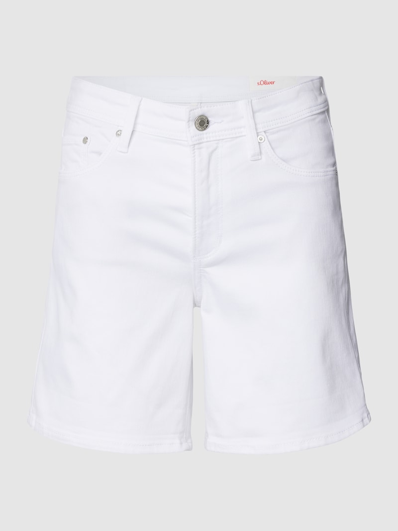 Jeansshorts im 5-Pocket-Design in weiß
