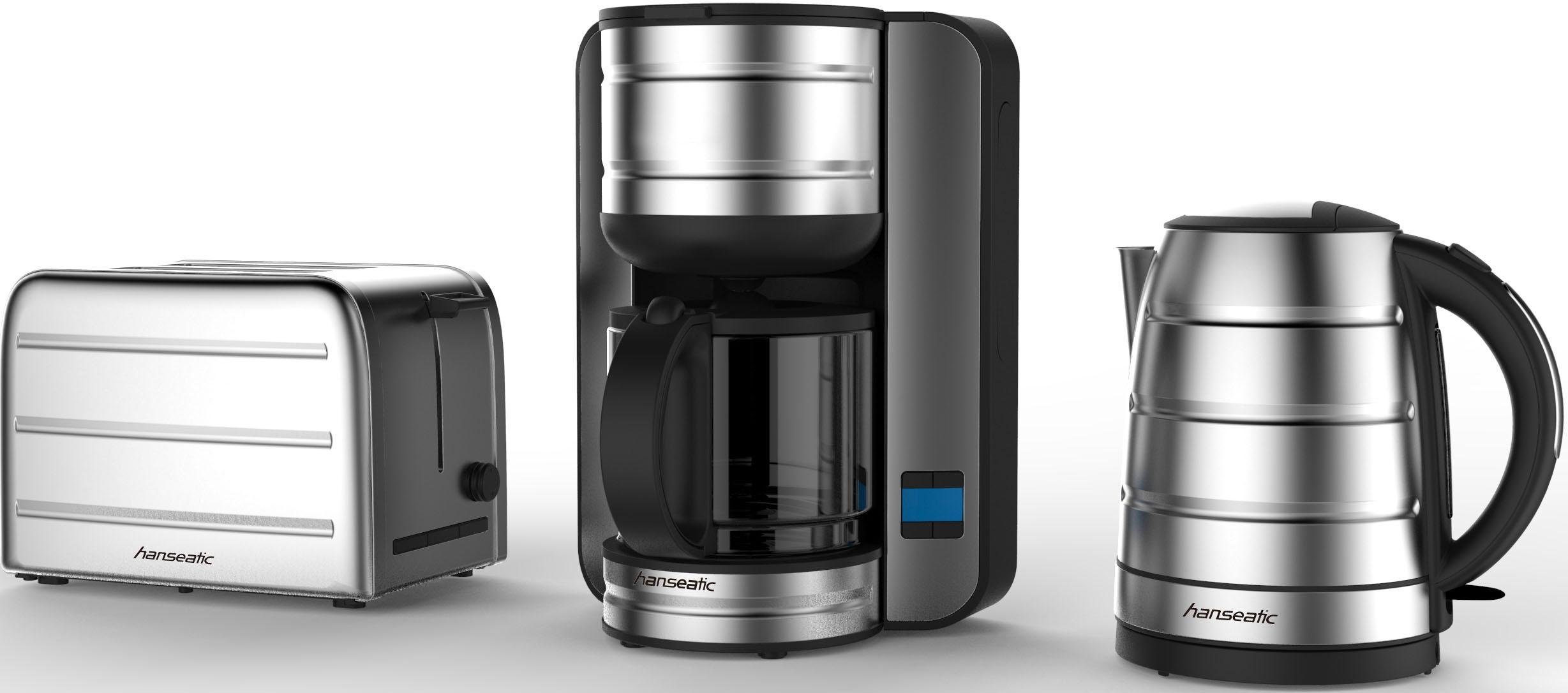 Hanseatic Filterkaffeemaschine 65387802, 1,6l Kaffeekanne, Papierfilter 1x4