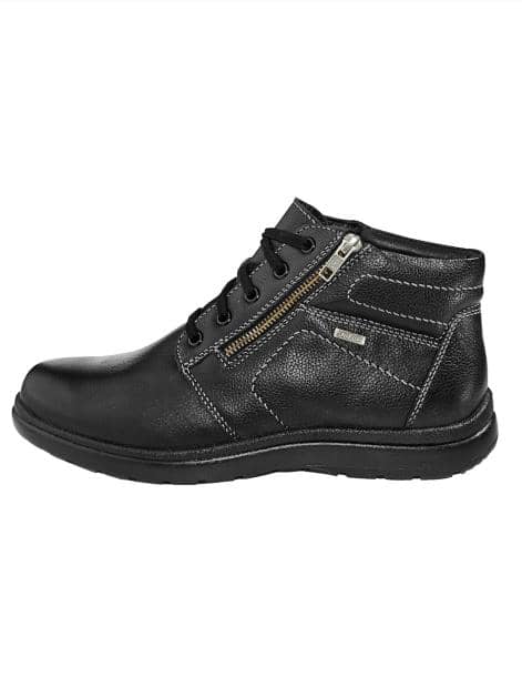 Schnürstiefelette mit zusätzlichem Reißverschluss