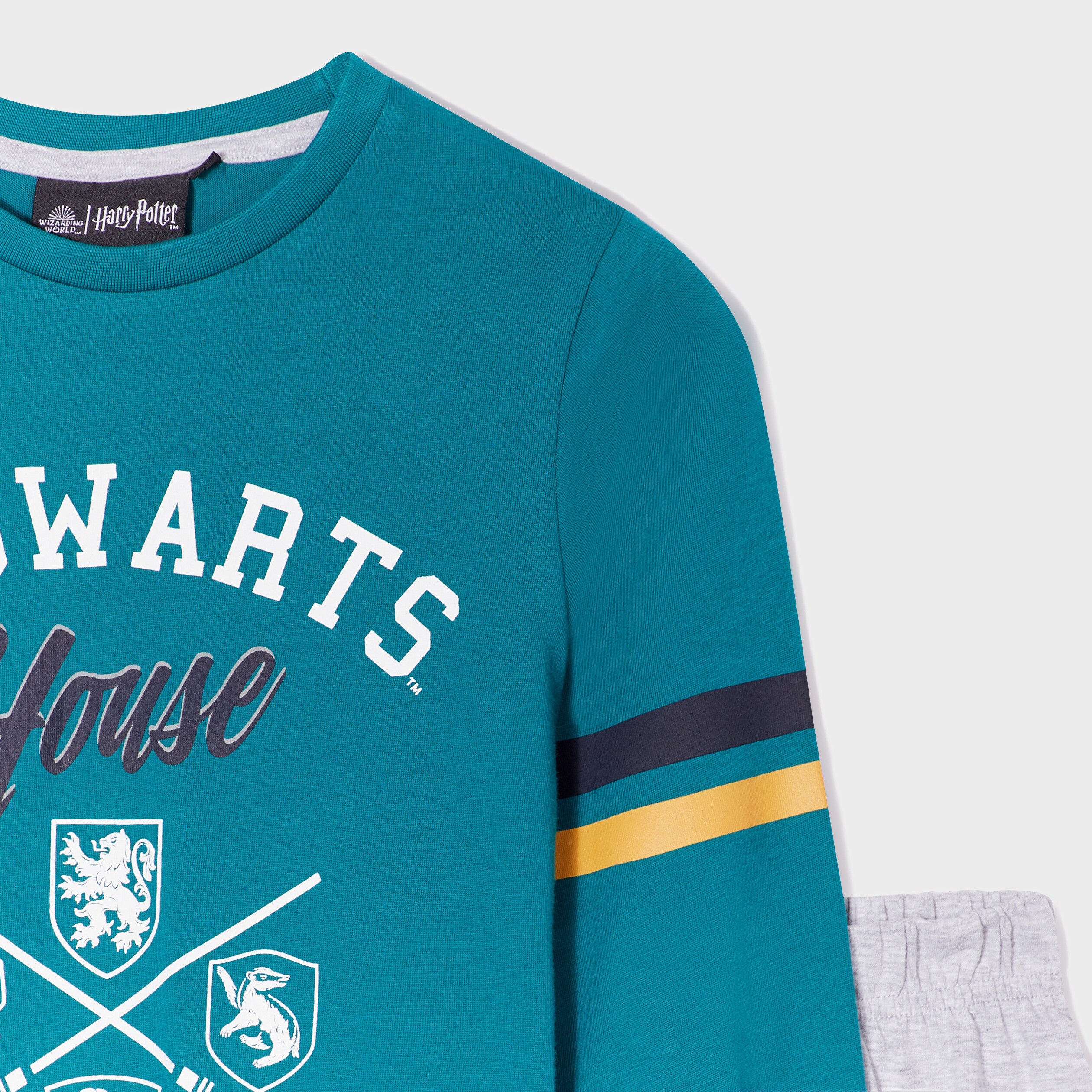 Ensemble pyjama Harry Potter Hogwarts vert garçon | La Halle