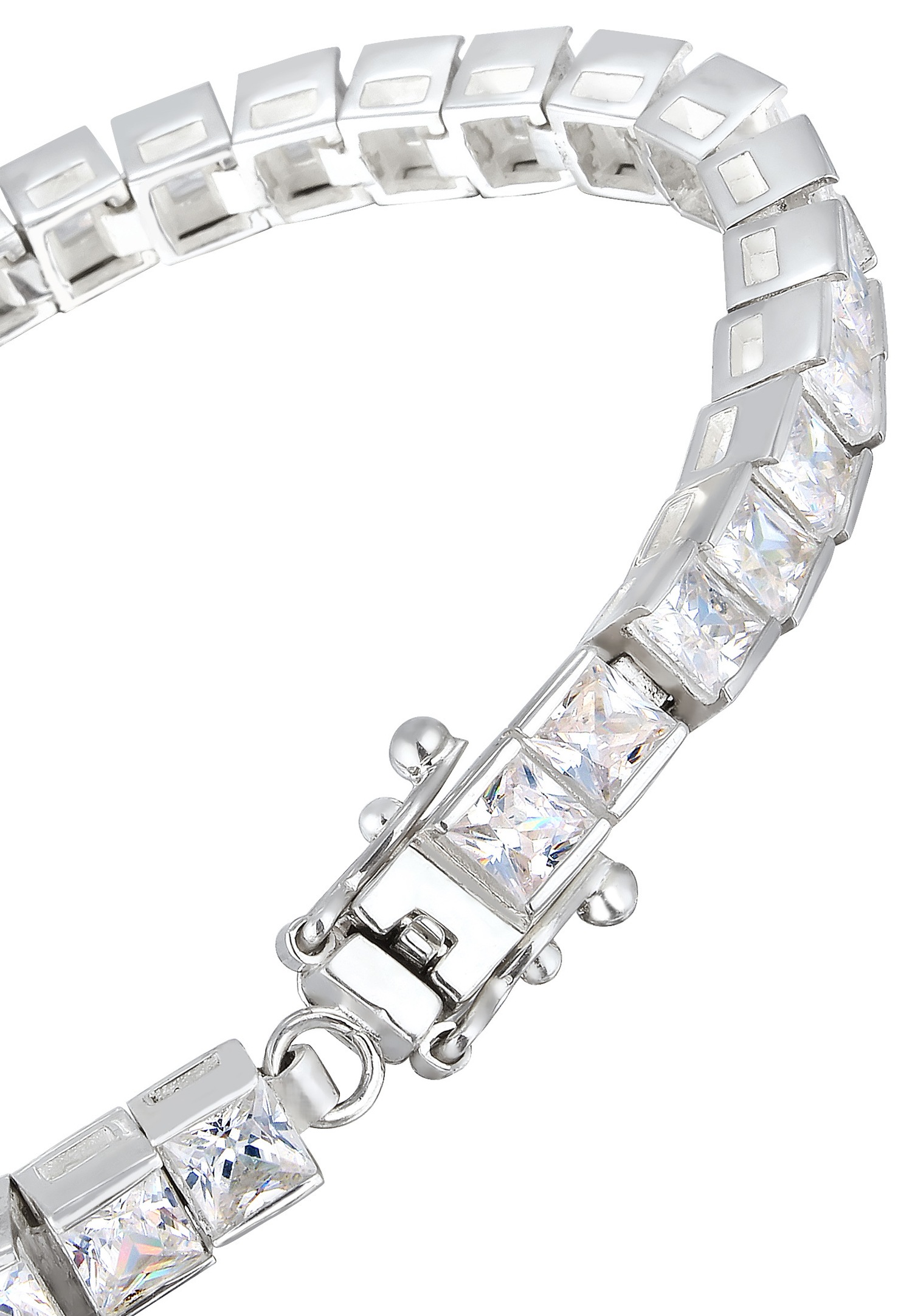 Dámsky náramok Elli PREMIUM Classic Zirconia (925/1000) zo striebra