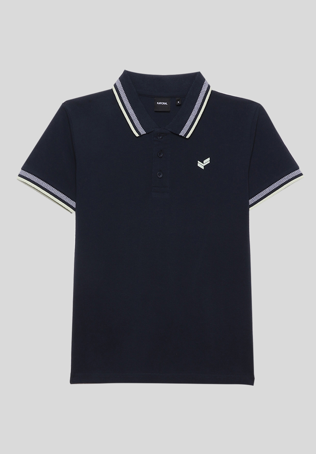 OSLO   Polo bleu garçon en 100% coton
