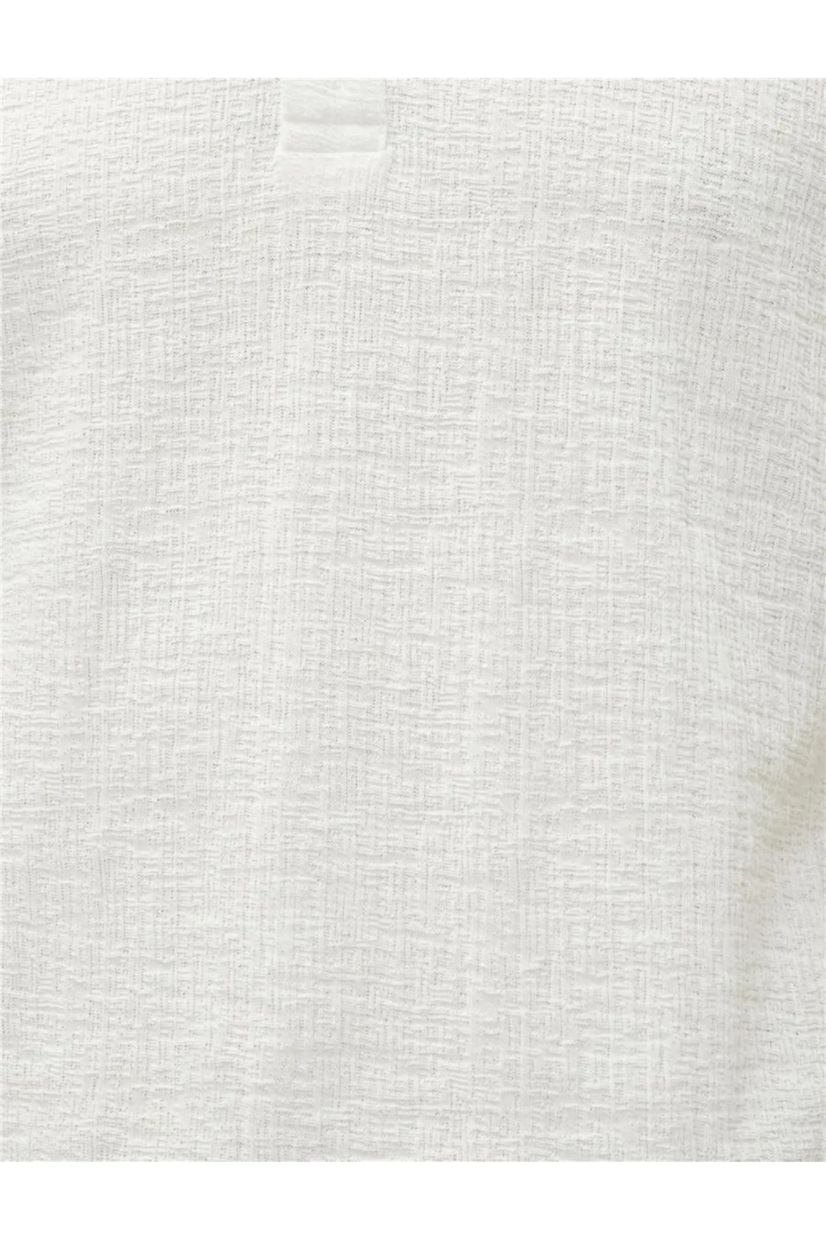 Koton  3sam10074mk 010 Ecru Herren-Kurzarm-T-Shirt aus Baumwolljersey mit Polokragen