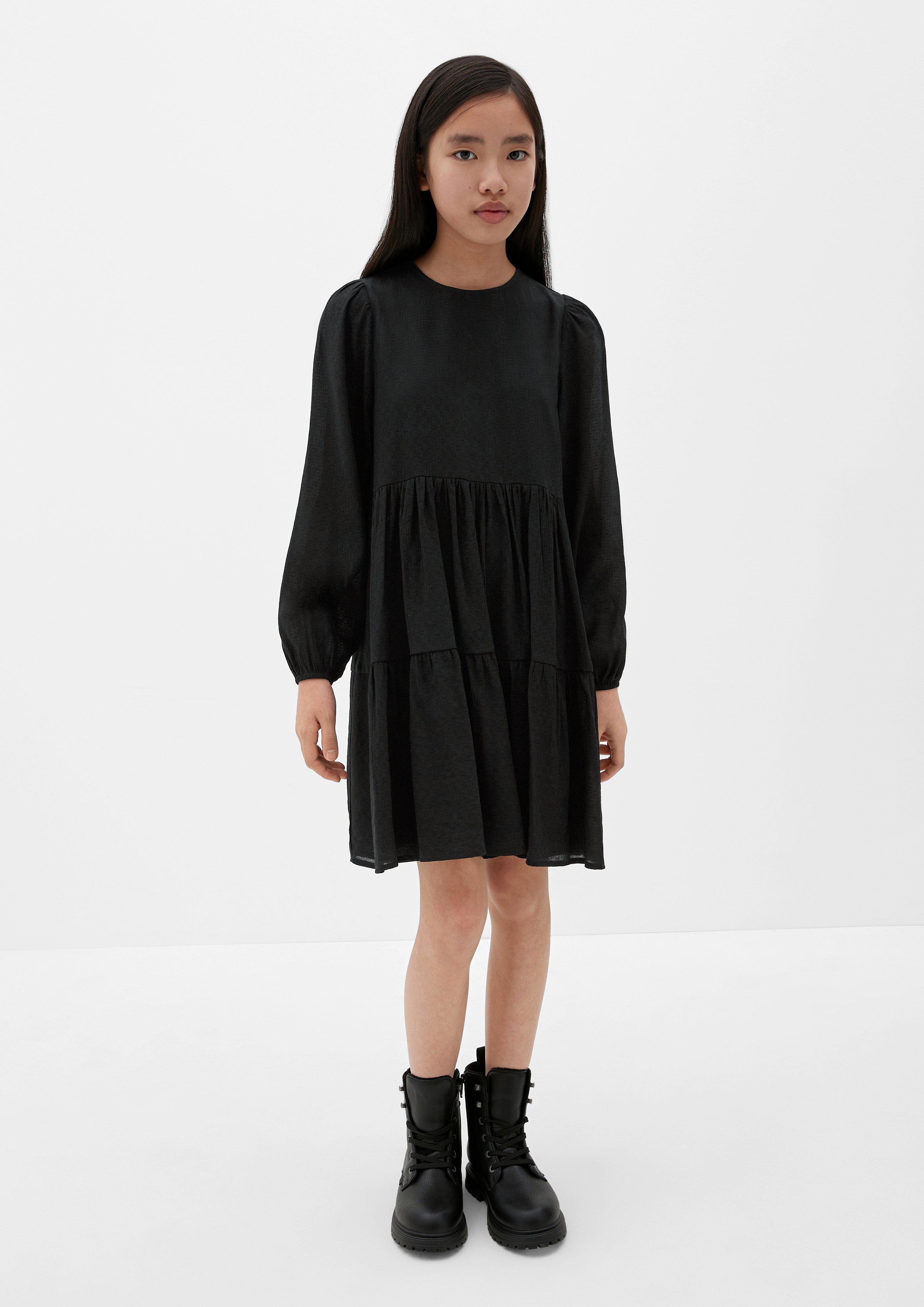 Volantkleid aus Viskosestretch  2133982-9999