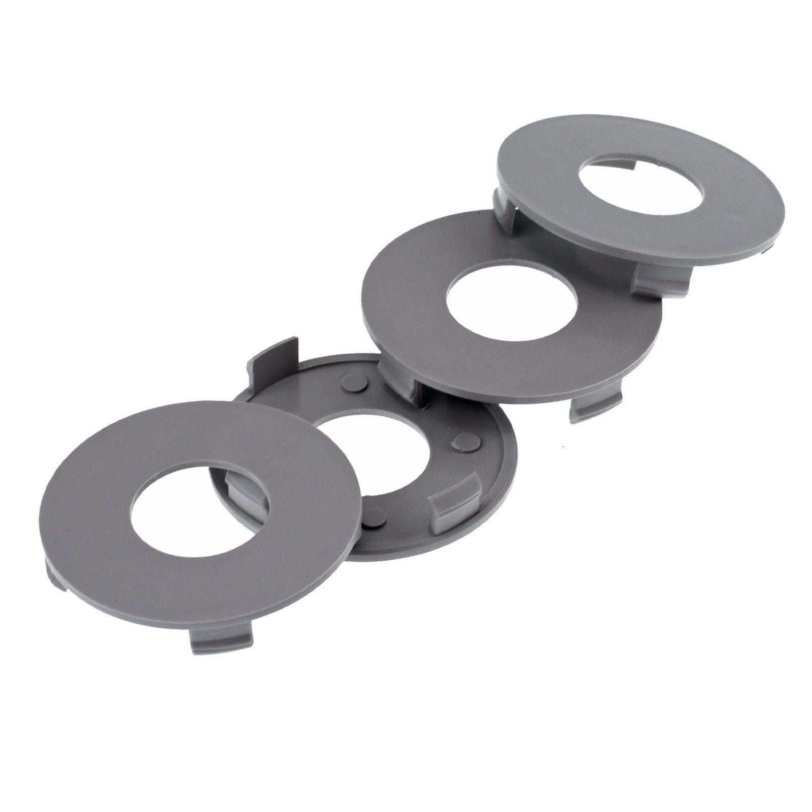 RKC Radkappe 4X 59,2mm Nabenkappen Radnaben Kappen Grau Flach für DBV Felgen