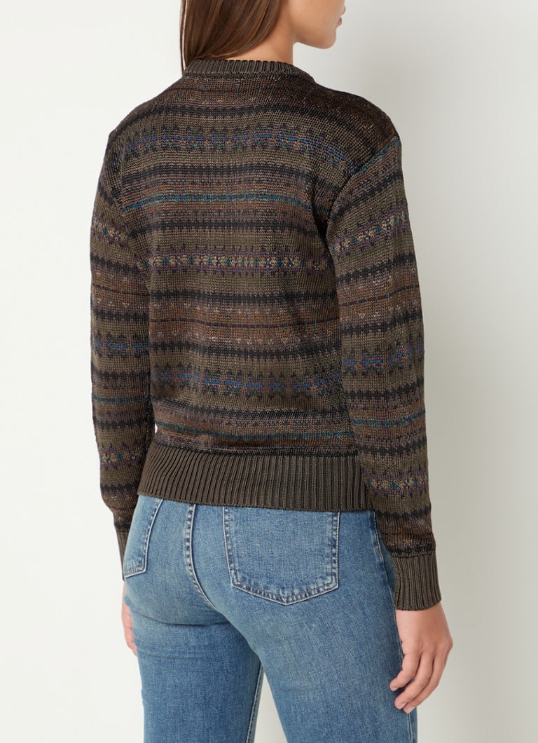 Pulover tricotat gros Ralph Lauren cu model tricotat