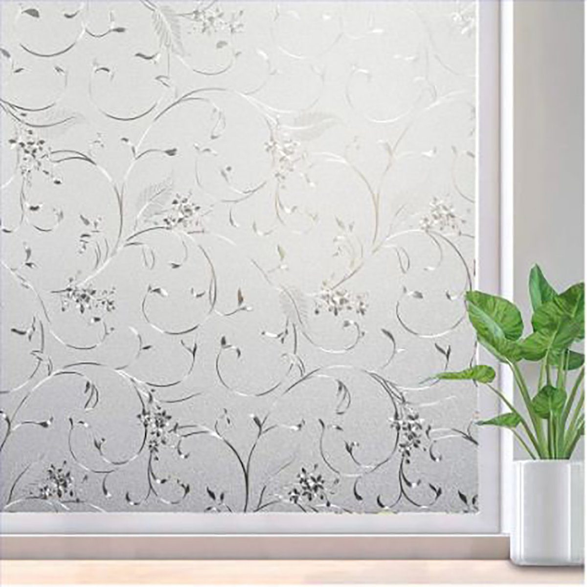 Fensterfolie Statischer, kleberfreier Fensteraufkleber aus Glasfolie, ZanMax