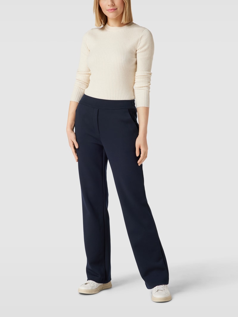 Sweatpants mit Paspeltaschen am Gesäß in marineblau