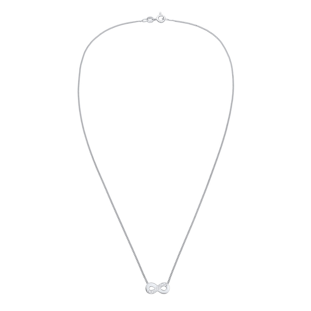 Elli Elli Collier Femmes pendentif symbole l'infini avec cristaux en argent sterling 9 collier