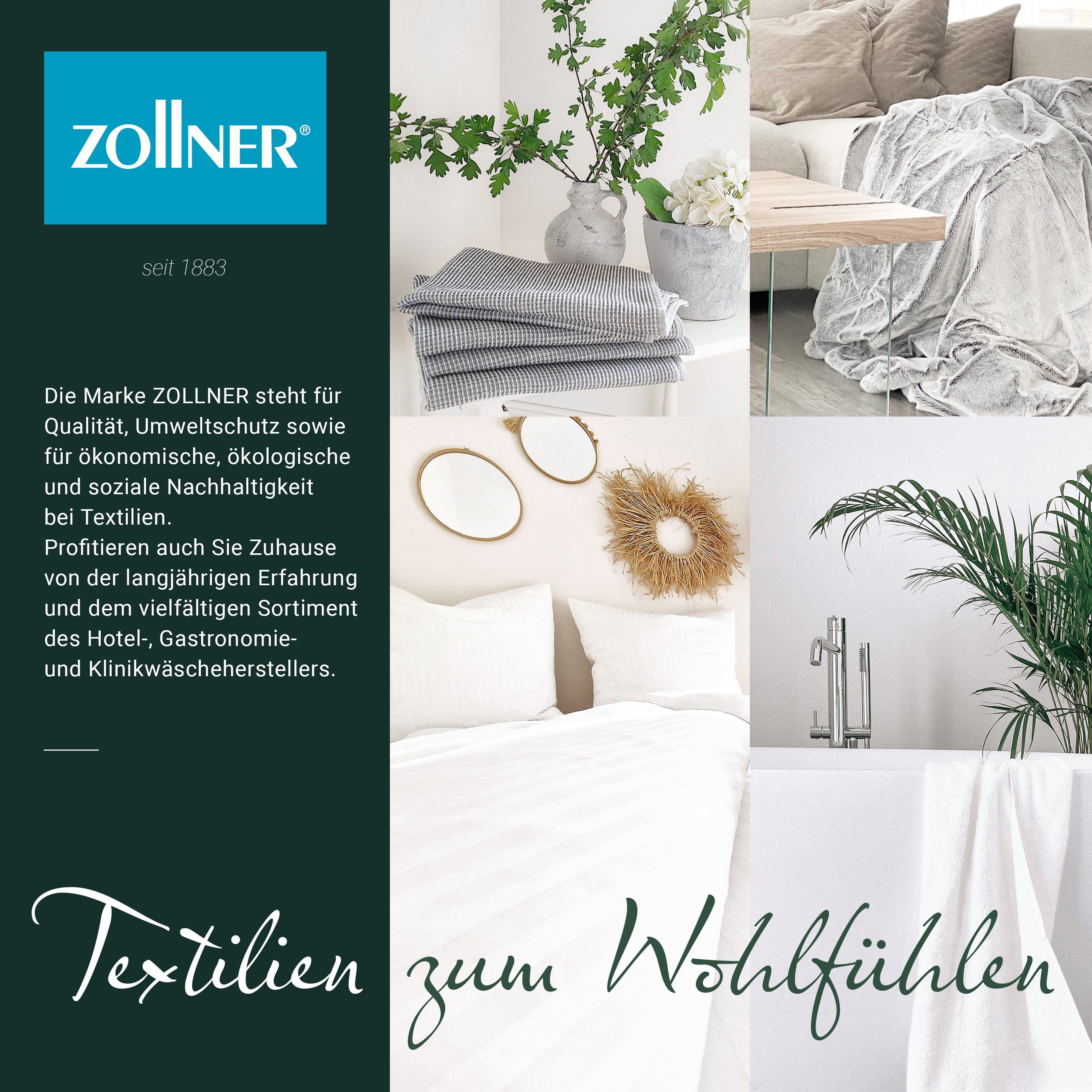4-Jahreszeitenbett, ZOLLNER, Füllung: 100% Polyester, Bezug: 100% Polyester, 135 x 200 cm, vom Hotelwäschespezialisten