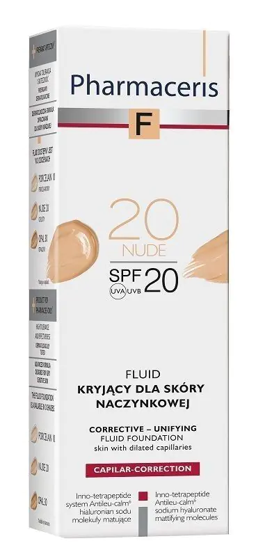 „Pharmaceris F“ kapiliarinės odos dengiamasis skystis, 20 vnt., nude