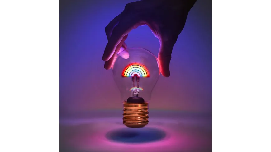 Suck UK Kabellose LED Glühbirne Regenbogen