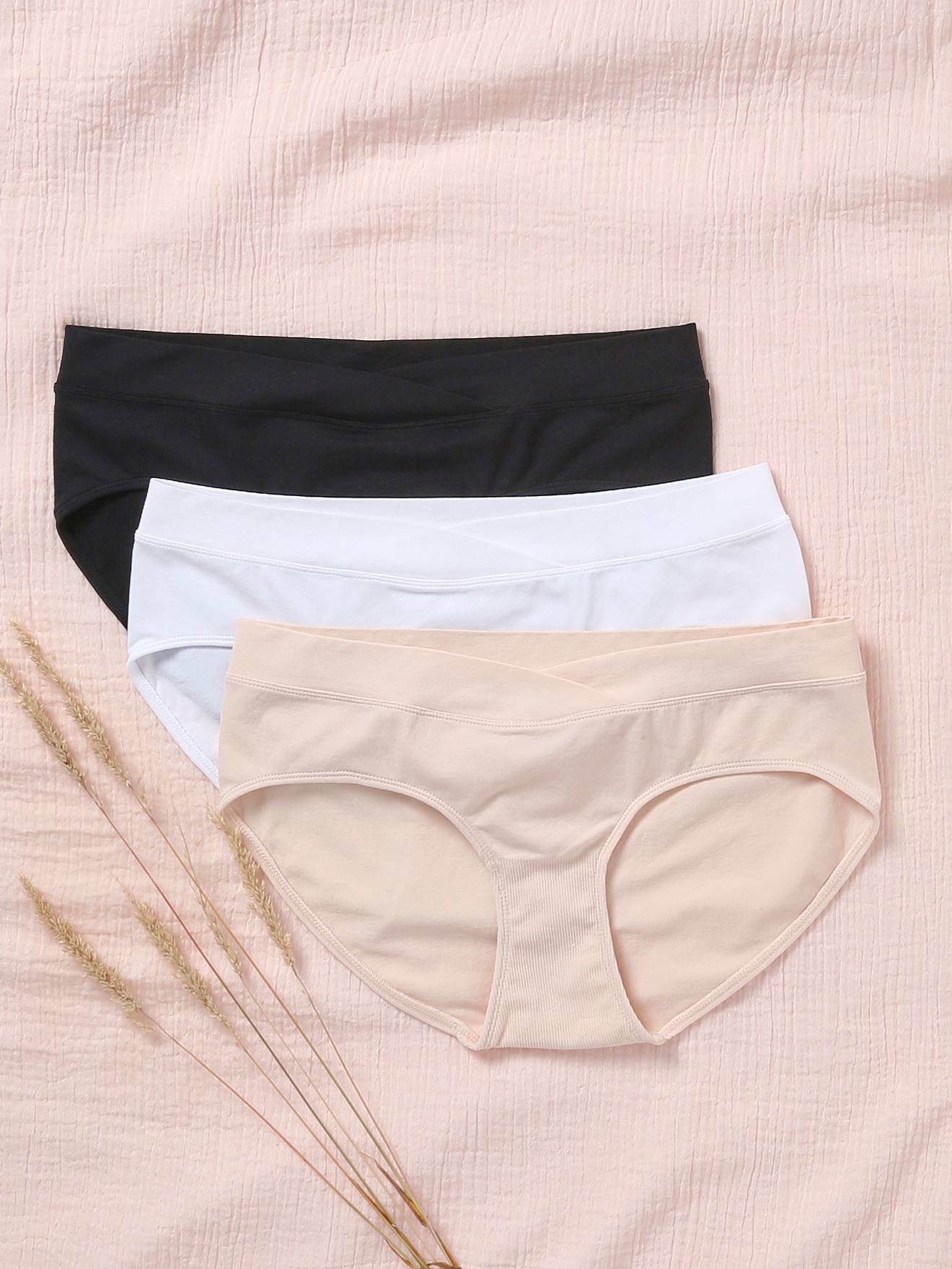 Vertbaudet 3er-Pack nahtlose Umstands-Shortys aus Mikrofaser Oeko-Tex - hellrosa
