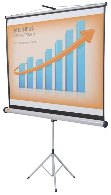 Nobo Flexible Projektionsleinwand 1902395 Mit Dreibeinstativ Format 4:3 150 x 113 cm