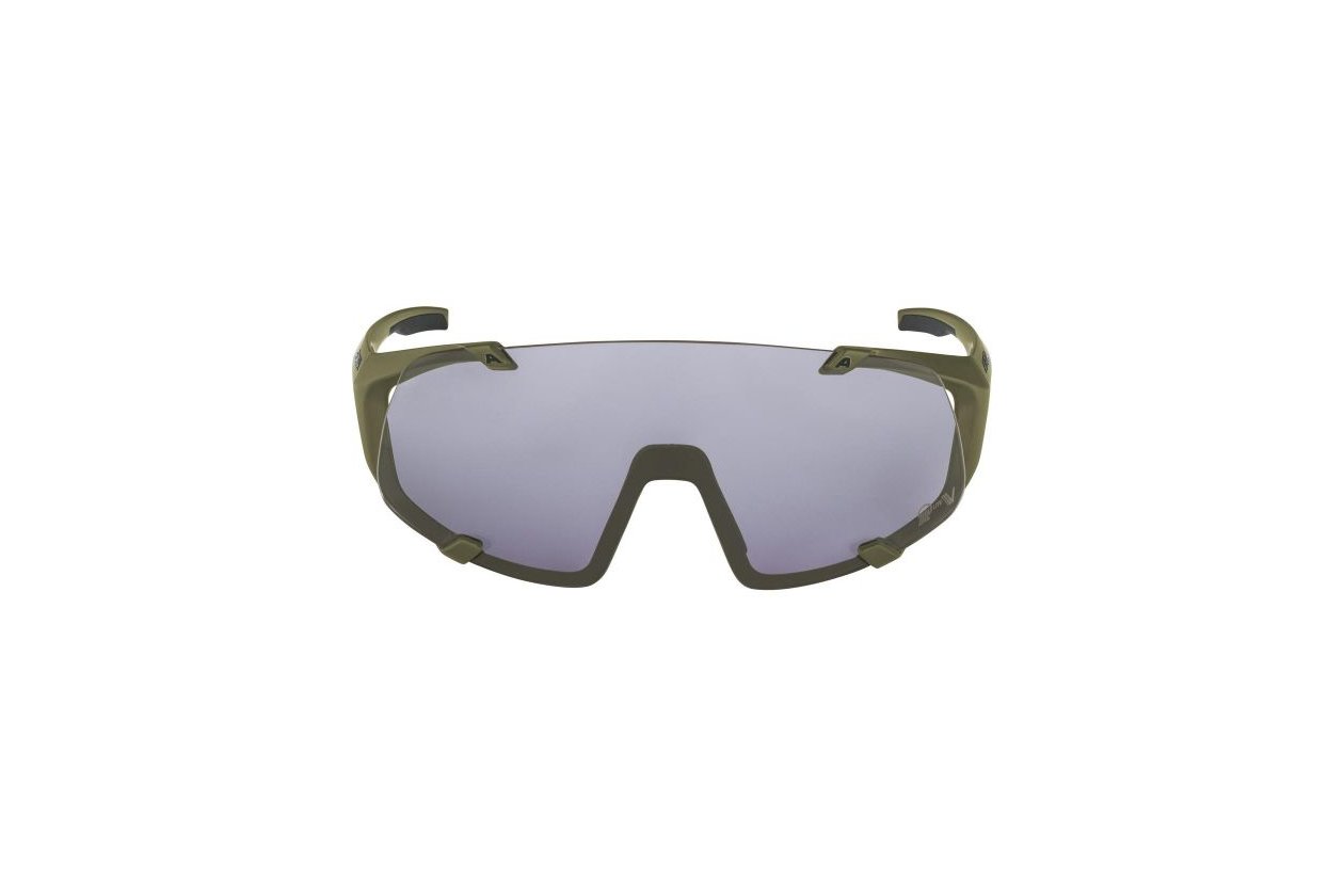 Alpina Hawkeye Q-Lite V olive matt / purple mirror lens